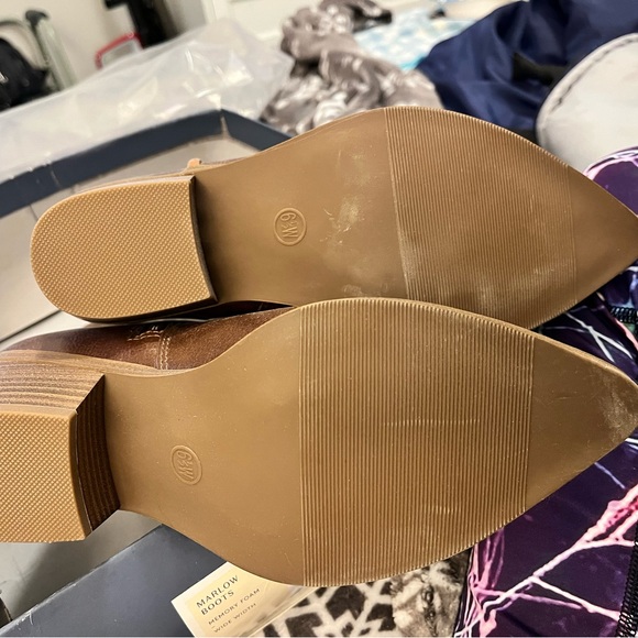 Marlow Brown Ankle Booties - Picture 3 of 4